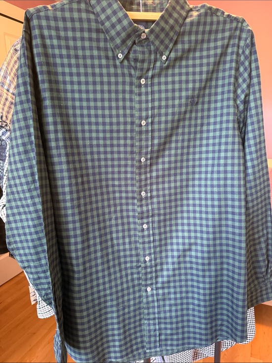 Brooks Brothers Other - Brooks Brothers Green and Navy Gingham Button-Down Shirt
